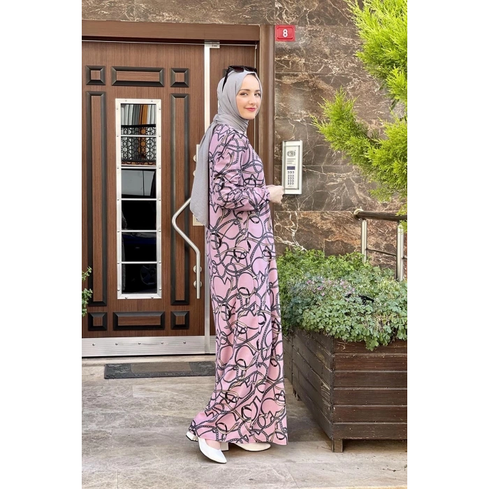 Moda Çizgi Tesettür Elbise