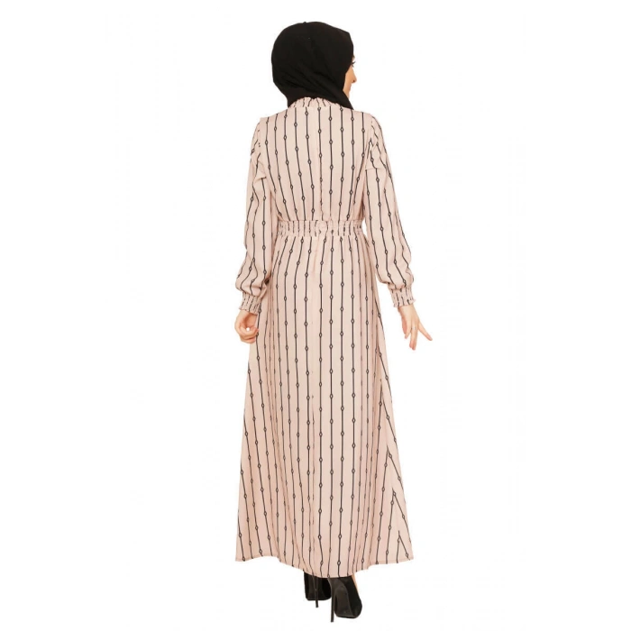 Moda Çizgi Tesettür Elbise