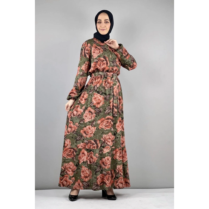 Moda Çizgi Tesettür Elbise