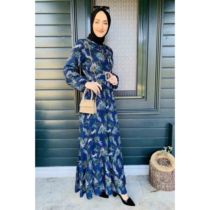 Moda Çizgi Tesettür Elbise