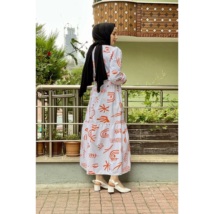 Moda Çizgi Tesettür Elbise