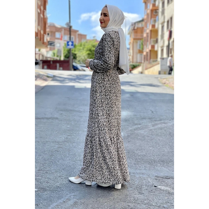 Moda Çizgi Tesettür Elbise