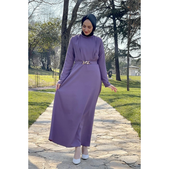 Moda Çizgi Tesettür Elbise