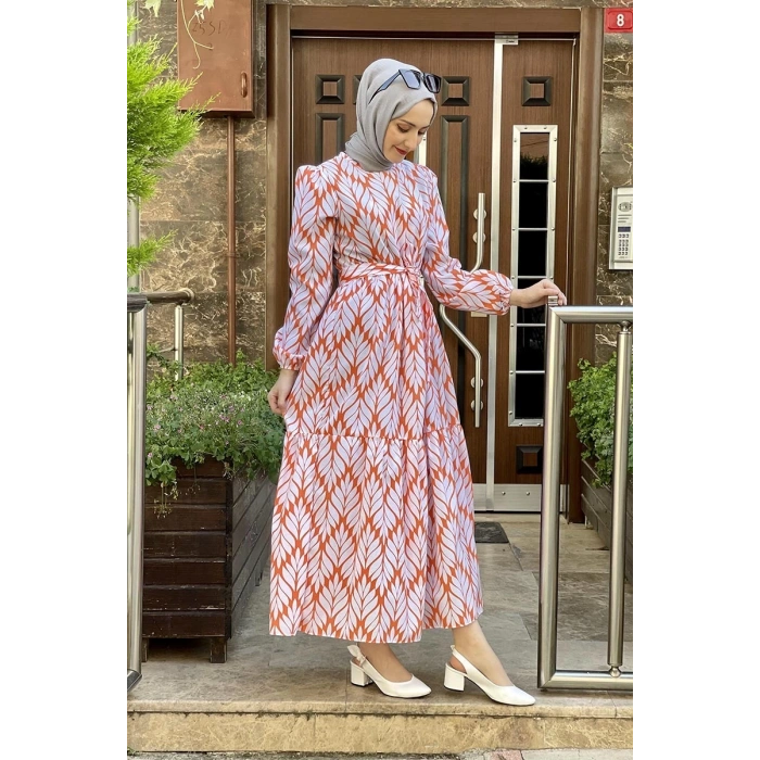 Moda Çizgi Tesettür Elbise