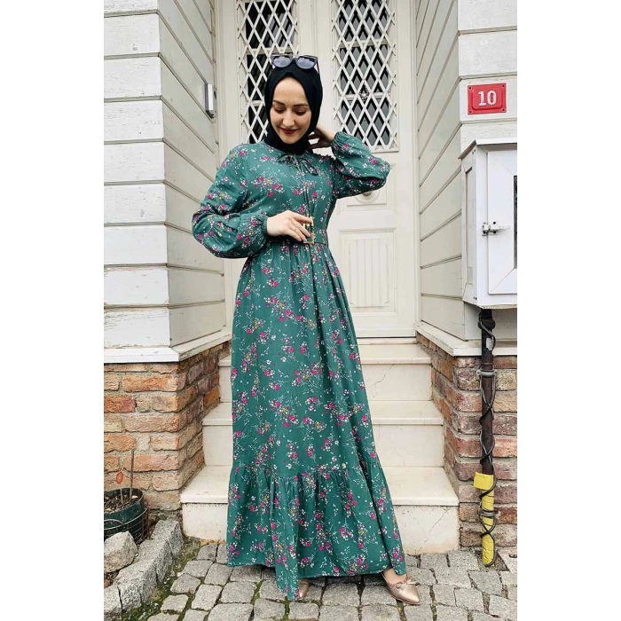 Moda Çizgi Tesettür Elbise