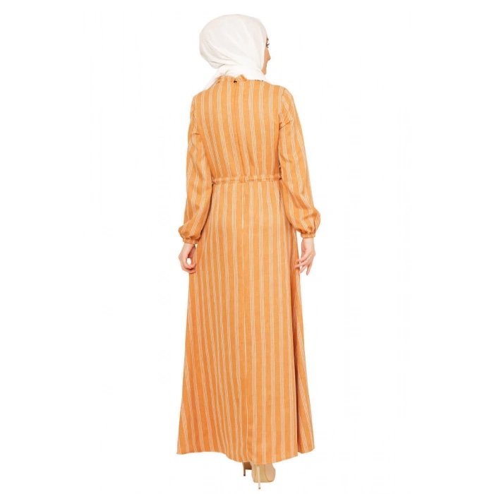 Moda Çizgi Tesettür Elbise