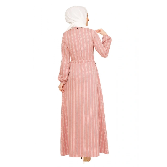 Moda Çizgi Tesettür Elbise