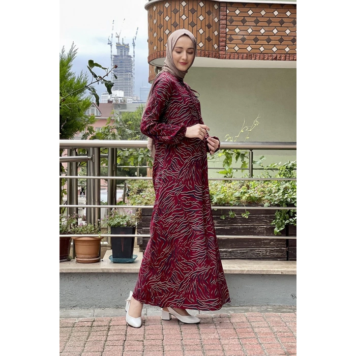 Moda Çizgi Tesettür Elbise