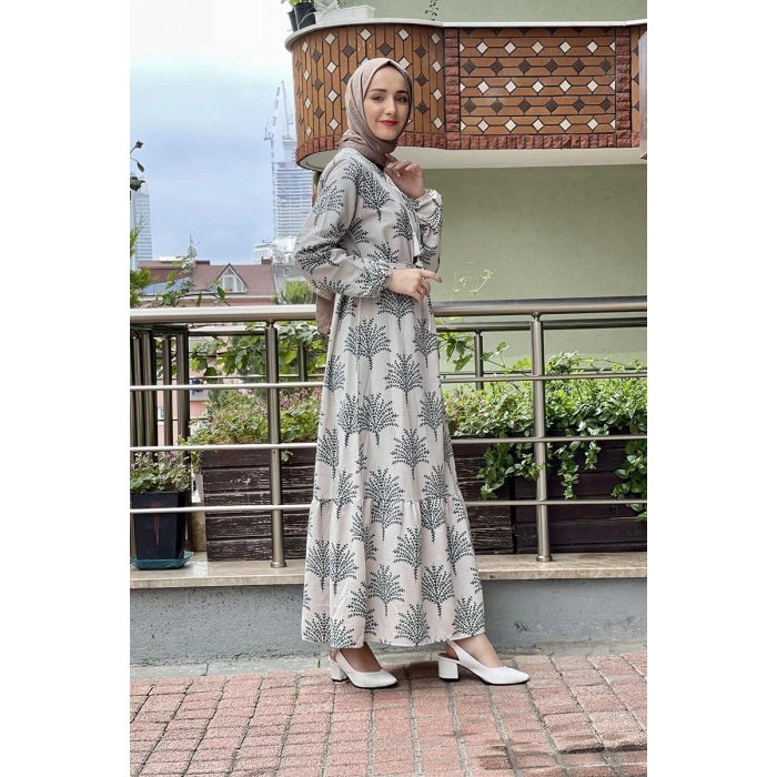 Moda Çizgi Tesettür Elbise