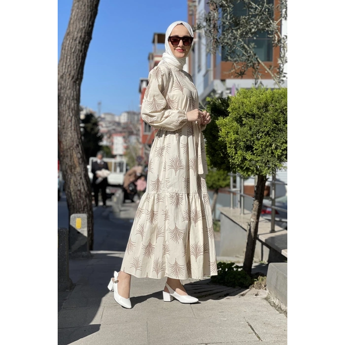 Moda Çizgi Tesettür Elbise