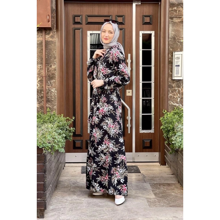 Moda Çizgi Tesettür Elbise