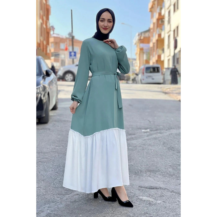 Moda Çizgi Tesettür Elbise