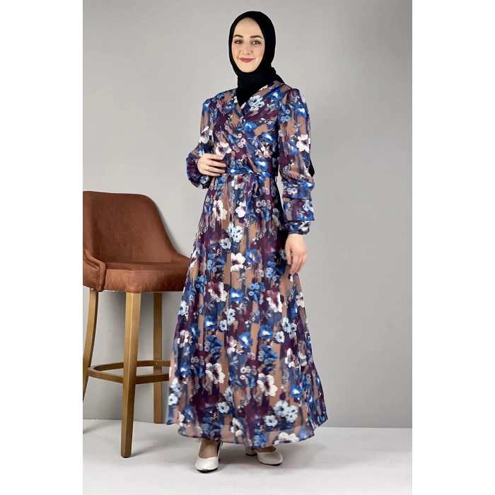 Moda Çizgi Tesettür Elbise