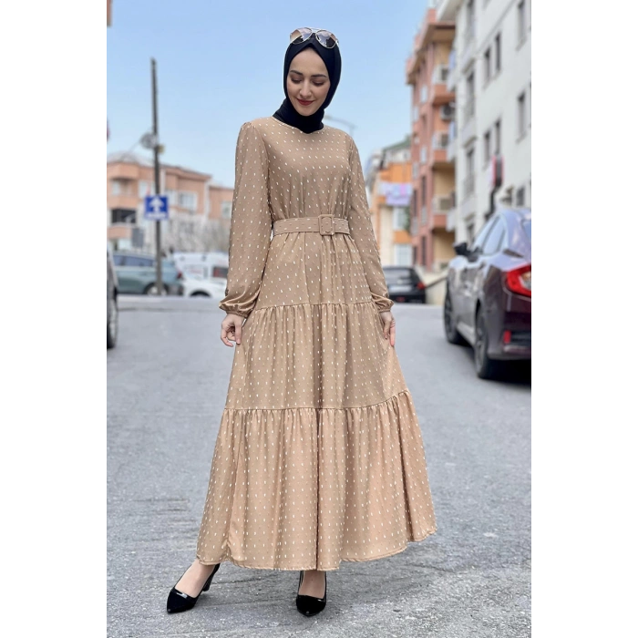 Moda Çizgi Tesettür Elbise