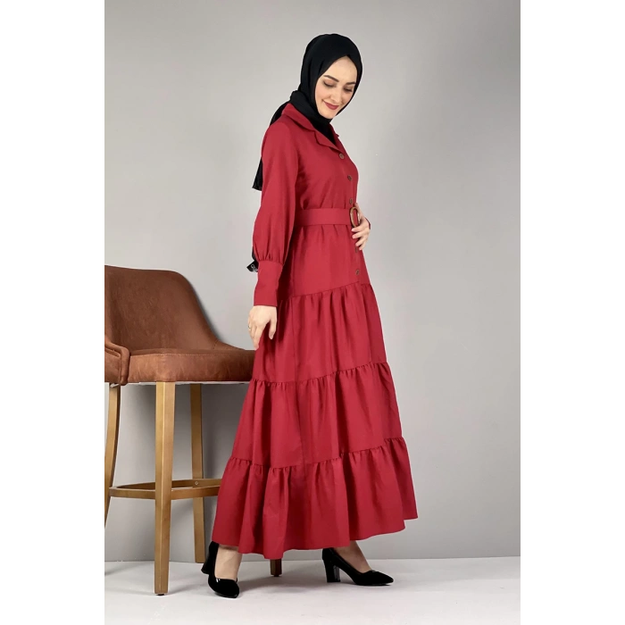 Moda Çizgi Tesettür Elbise