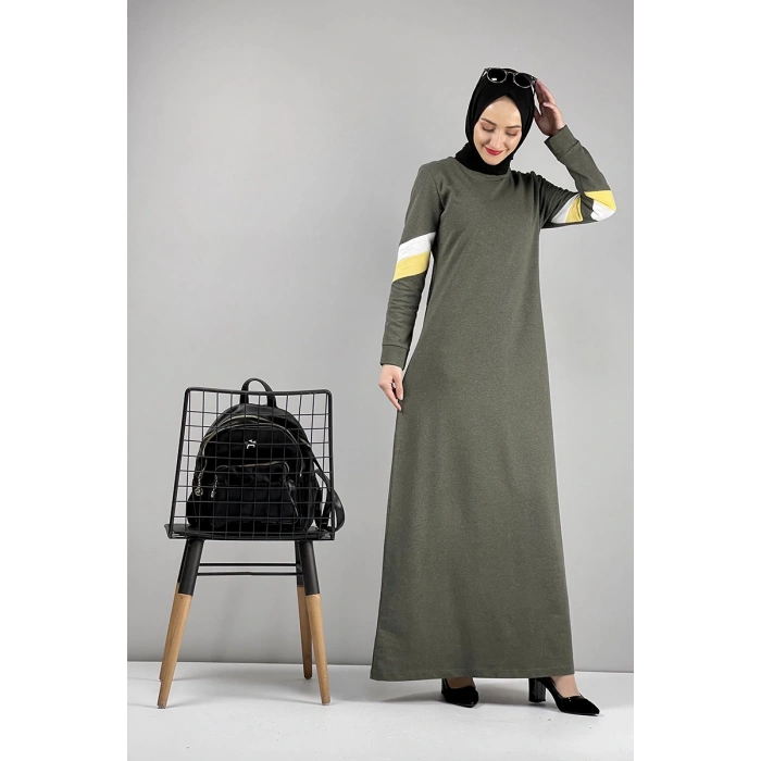 Moda Çizgi Tesettür Elbise