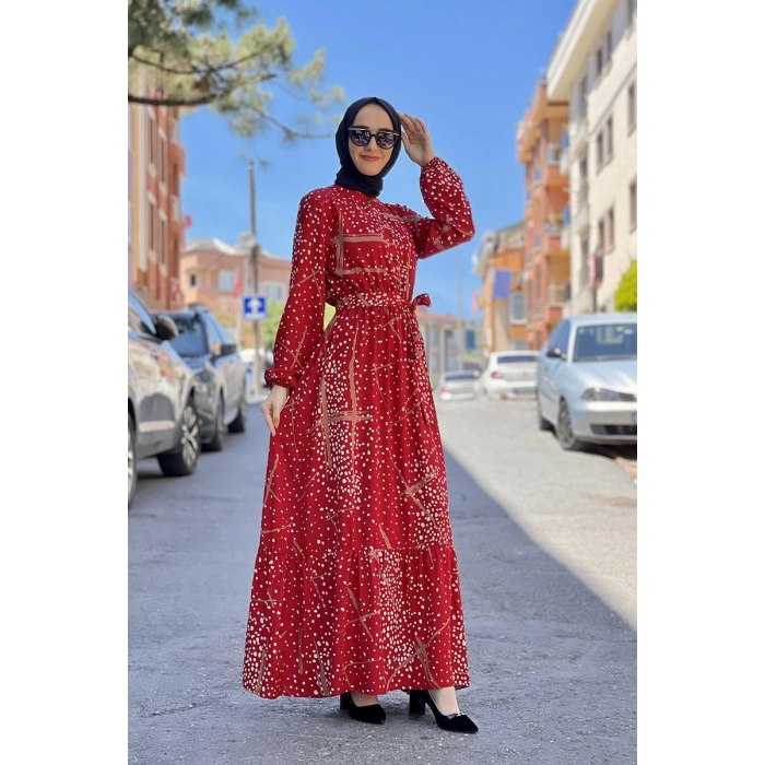 Moda Çizgi Tesettür Elbise