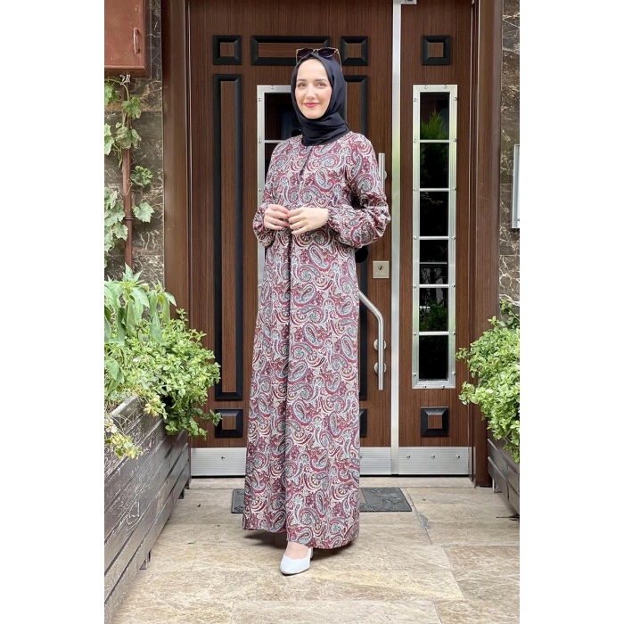 Moda Çizgi Tesettür Elbise