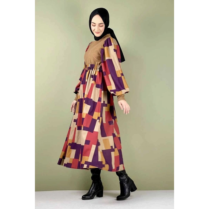 Moda Çizgi Tesettür Elbise
