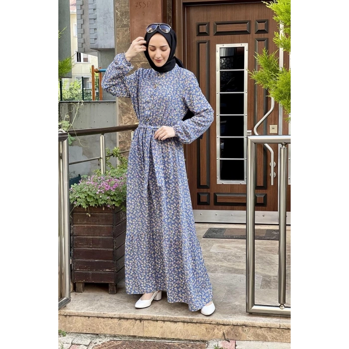 Moda Çizgi Tesettür Elbise