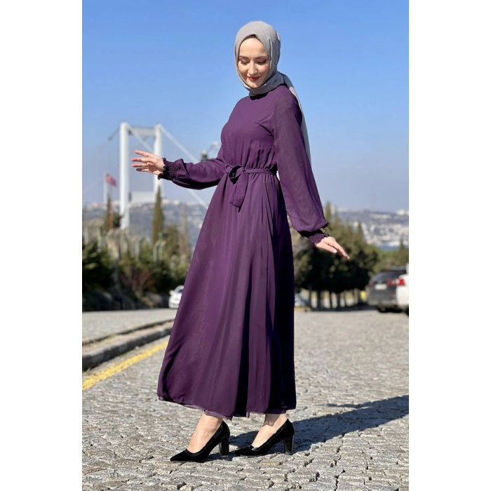 Moda Çizgi Tesettür Elbise