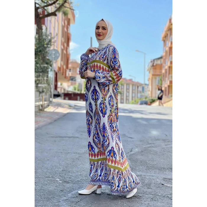 Moda Çizgi Tesettür Elbise