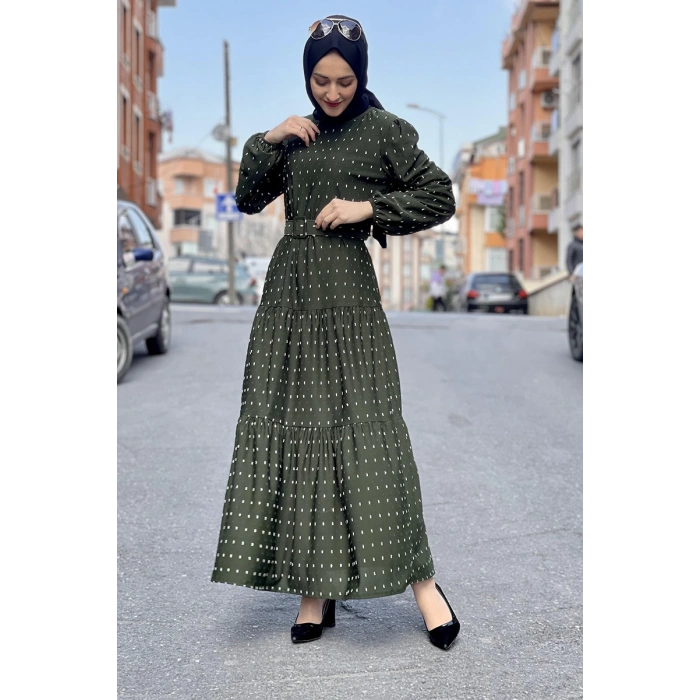 Moda Çizgi Tesettür Elbise