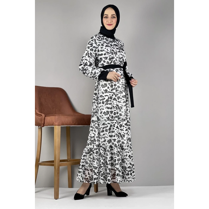 Moda Çizgi Tesettür Elbise