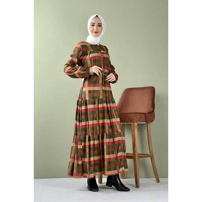 Moda Çizgi Tesettür Elbise