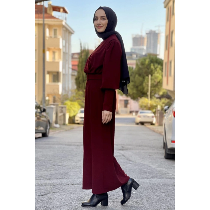 Moda Çizgi Tesettür Elbise