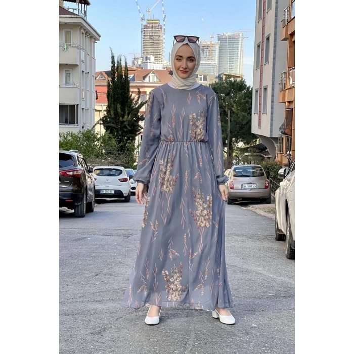 Moda Çizgi Tesettür Elbise