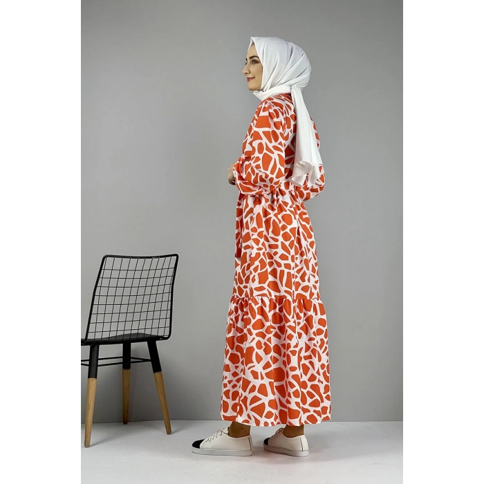 Moda Çizgi Tesettür Elbise