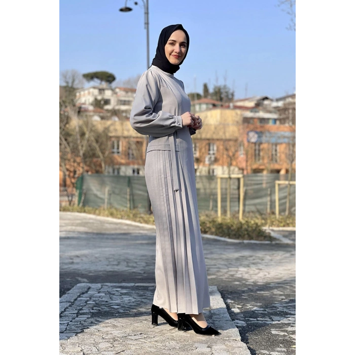Moda Çizgi Tesettür Elbise