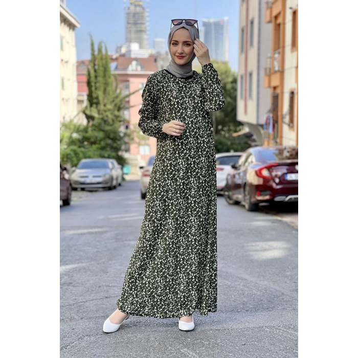 Moda Çizgi Tesettür Elbise