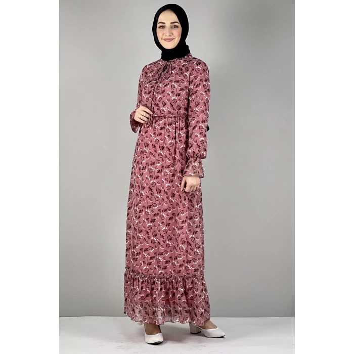 Moda Çizgi Tesettür Elbise