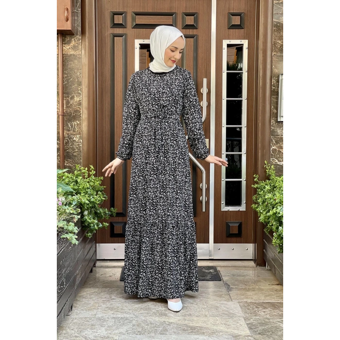 Moda Çizgi Tesettür Elbise