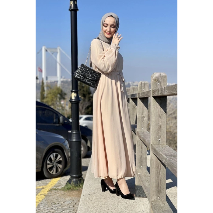Moda Çizgi Tesettür Elbise
