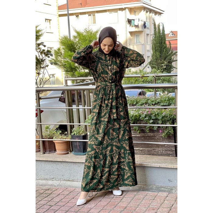 Moda Çizgi Tesettür Elbise