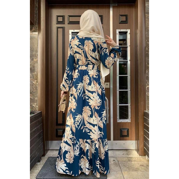 Moda Çizgi Tesettür Elbise