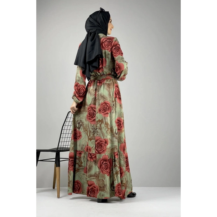 Moda Çizgi Tesettür Elbise