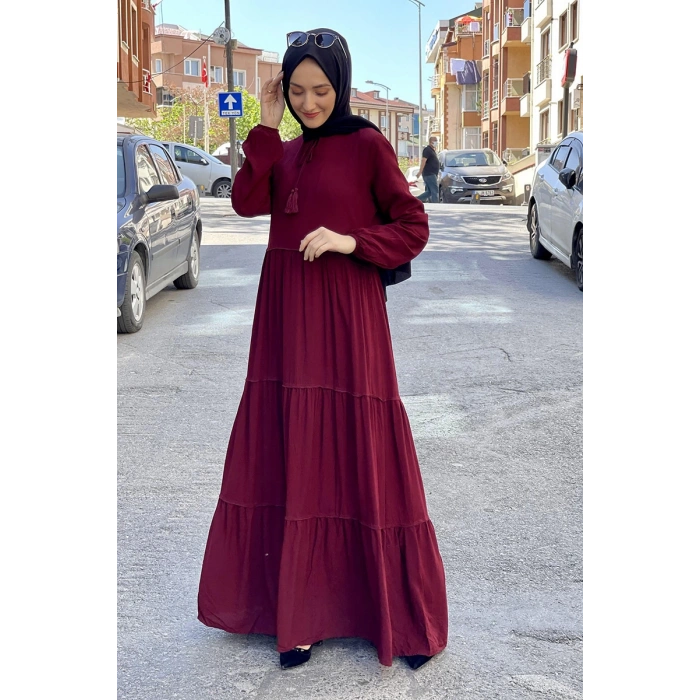 Moda Çizgi Tesettür Elbise