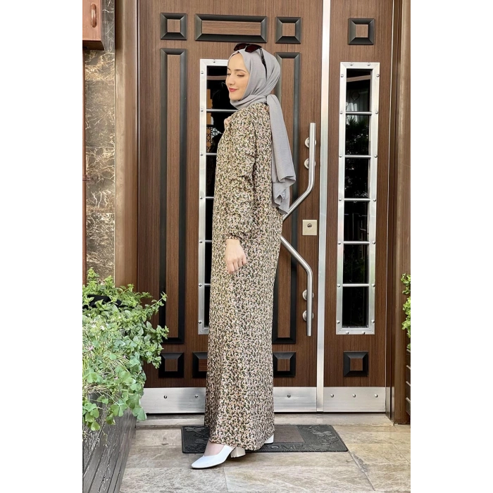 Moda Çizgi Tesettür Elbise