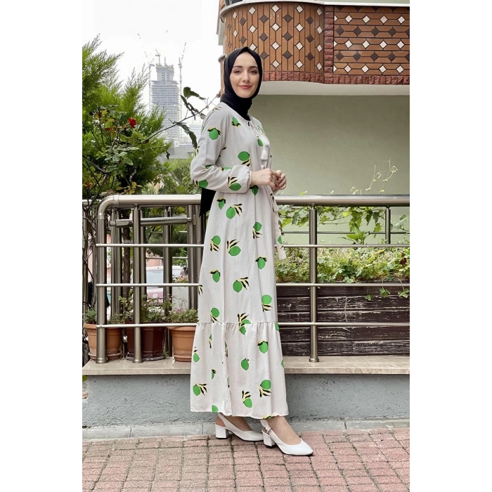 Moda Çizgi Tesettür Elbise