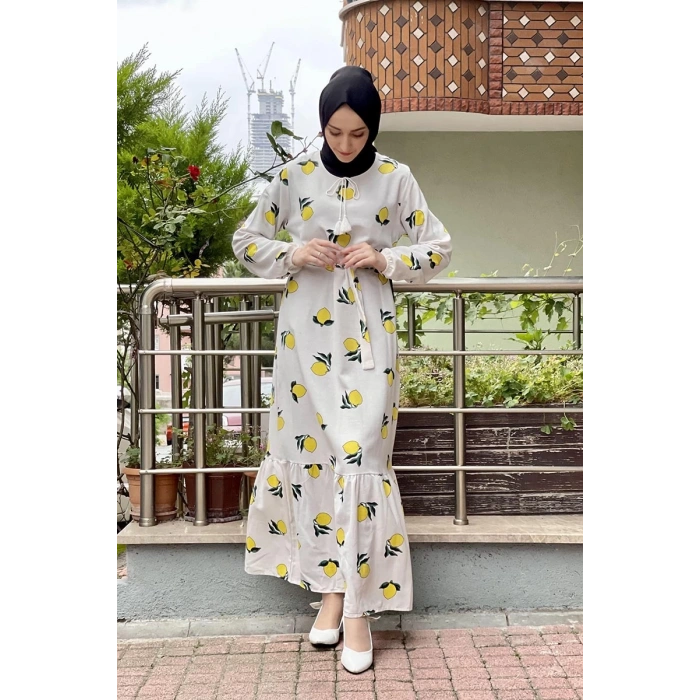 Moda Çizgi Tesettür Elbise