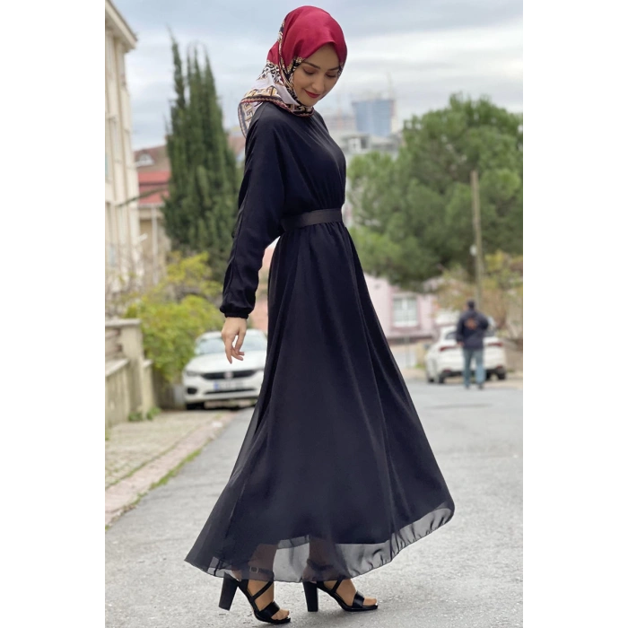 Moda Çizgi Tesettür Elbise