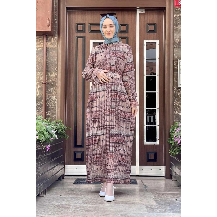 Moda Çizgi Tesettür Elbise