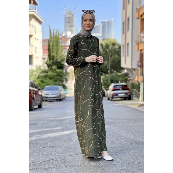 Moda Çizgi Tesettür Elbise