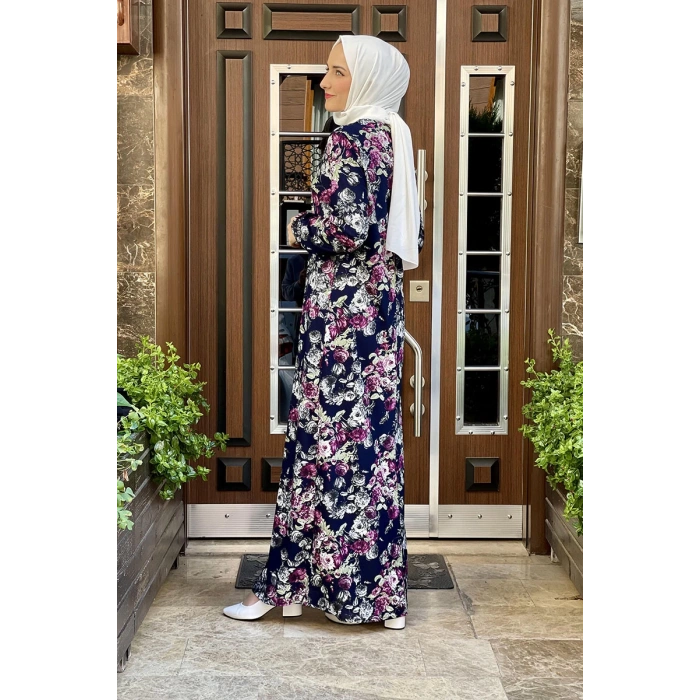 Moda Çizgi Tesettür Elbise