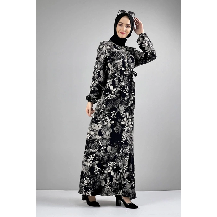 Moda Çizgi Tesettür Elbise