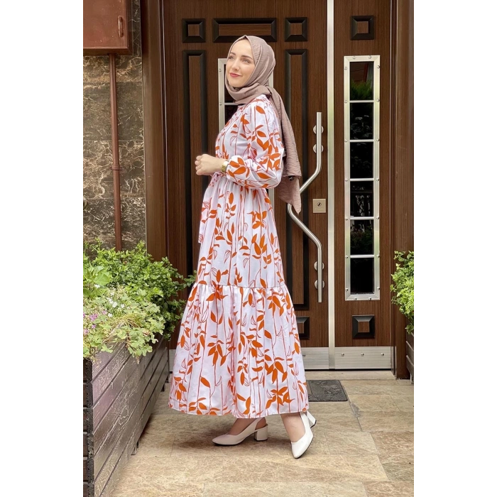 Moda Çizgi Tesettür Elbise